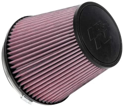 K&N Red High-Flow Universal Clamp-On Air Filter 15.24cm (6 In) | Engineered for Performance thumbnail 1
