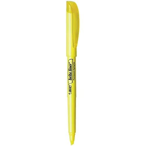 BIC Brite Liner Highlighters, Chisel Tip, 24-Count | Fluorescent Colors for Bright Highlighting thumbnail 7