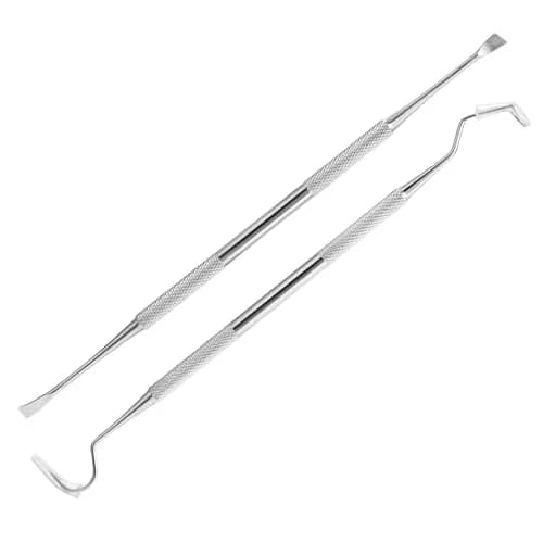 wzhe Dog Teeth Cleaning Tools Tarter Remover Canine Dental Scraper Scaler Set | 2-Piece Stainless Steel thumbnail 1