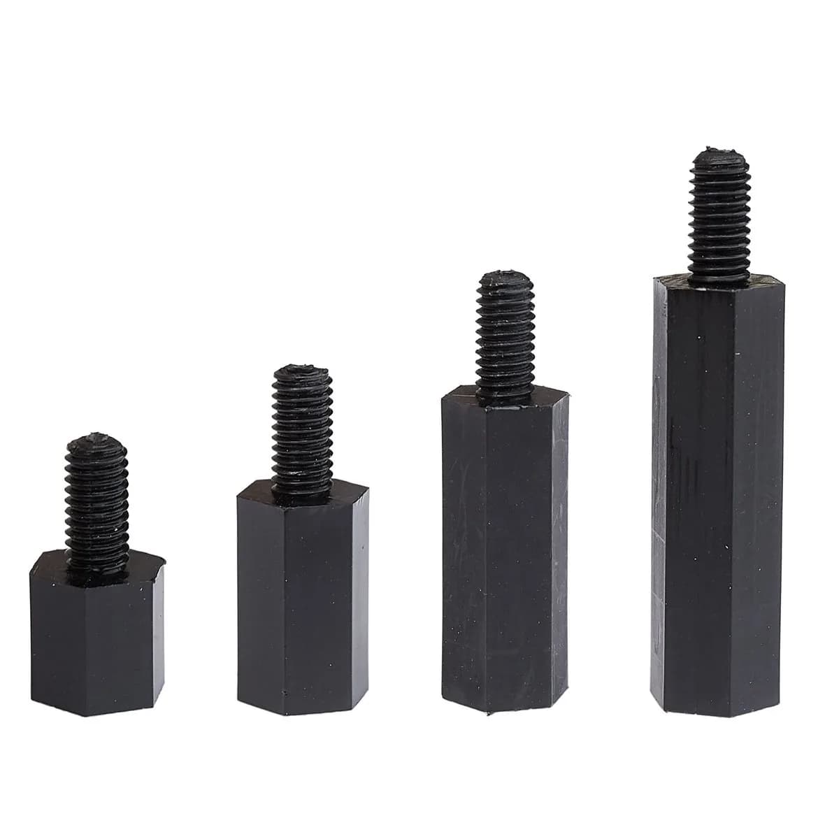 LitOrange M3 Male Female Nylon Hex Spacer Standoff Screw Nut Threaded Pillar PCB Motherboard Assortment Kit (Black) - 320 Pieces - view 4