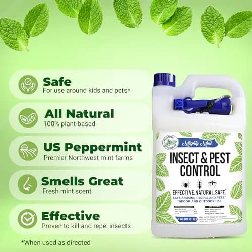 Mighty Mint Peppermint Oil Insect Repellent Spray 3.78 L (128 Fl Oz) | Natural Indoor & Outdoor Bug Control thumbnail 2