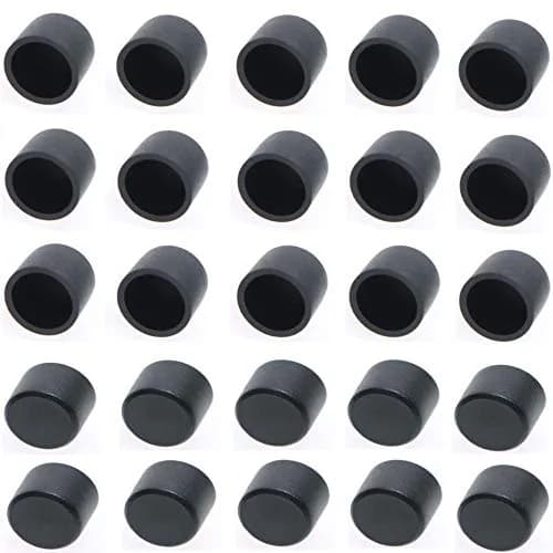 Omama Black 100 Pcs RCA Female Connector Dust Proof Cap Protector Cover | Protects Connectors thumbnail 1