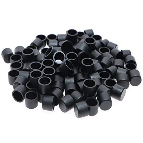 Omama Black 100 Pcs RCA Female Connector Dust Proof Cap Protector Cover | Protects Connectors thumbnail 3