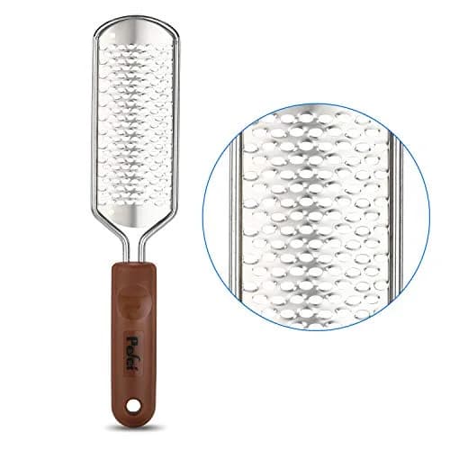 Pefei Pedicure Foot File Stainless Steel Detachable Foot Scrubber | Hard Skin Remover for Wet & Dry Feet thumbnail 1