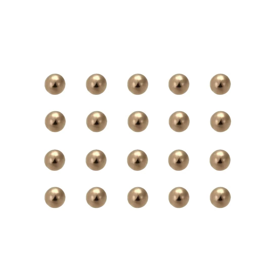 uxcell 2.8mm Brass Bearing Balls 100pcs | Corrosion-Resistant Precision Balls for Small-Size Applications - main product image