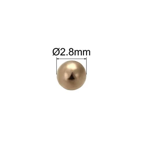 uxcell 2.8mm Brass Bearing Balls 100pcs | Corrosion-Resistant Precision Balls for Small-Size Applications thumbnail 2
