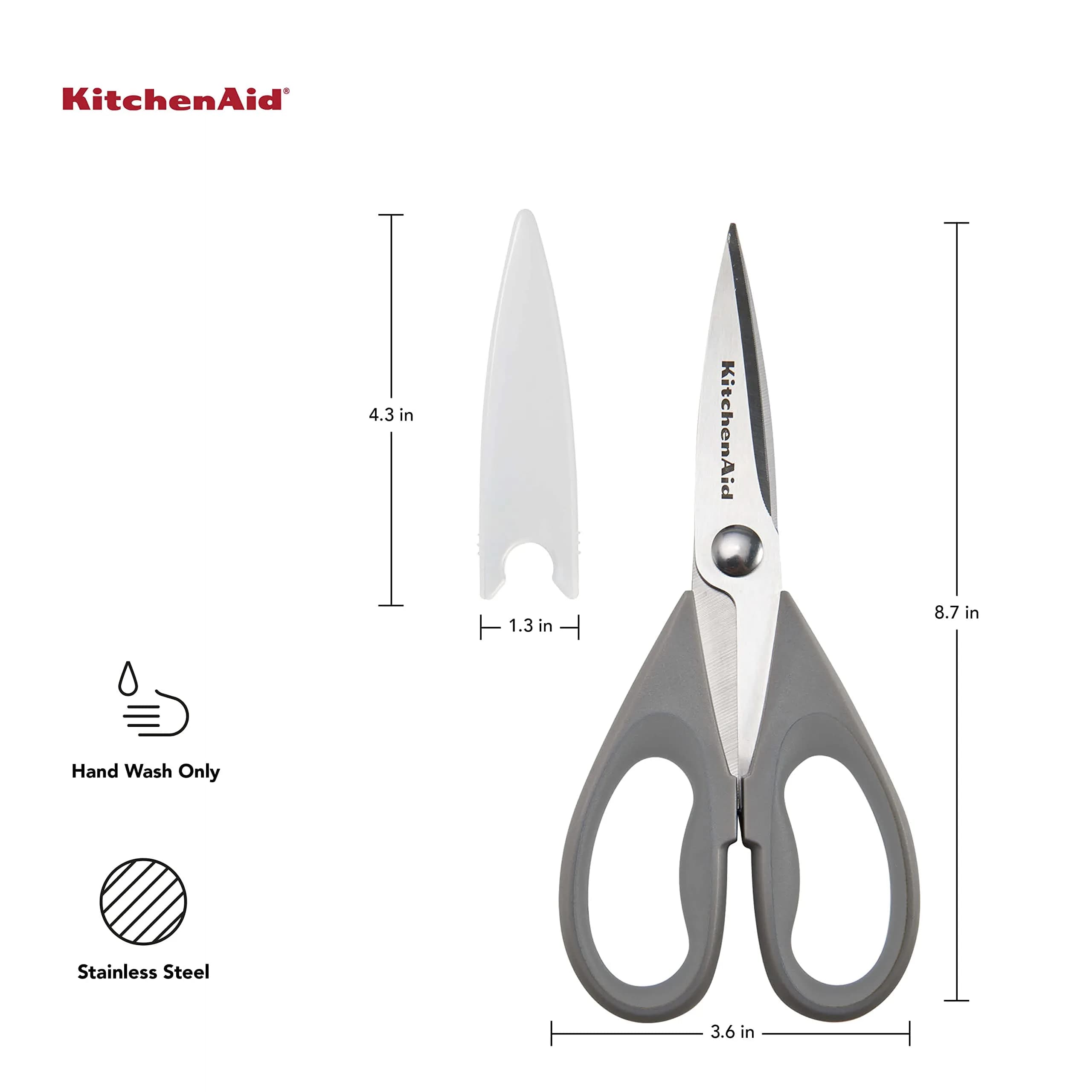 KitchenAid Gray Multipurpose Shear Set with Nutcracker & Bottle Opener, 1-Pack - view 2