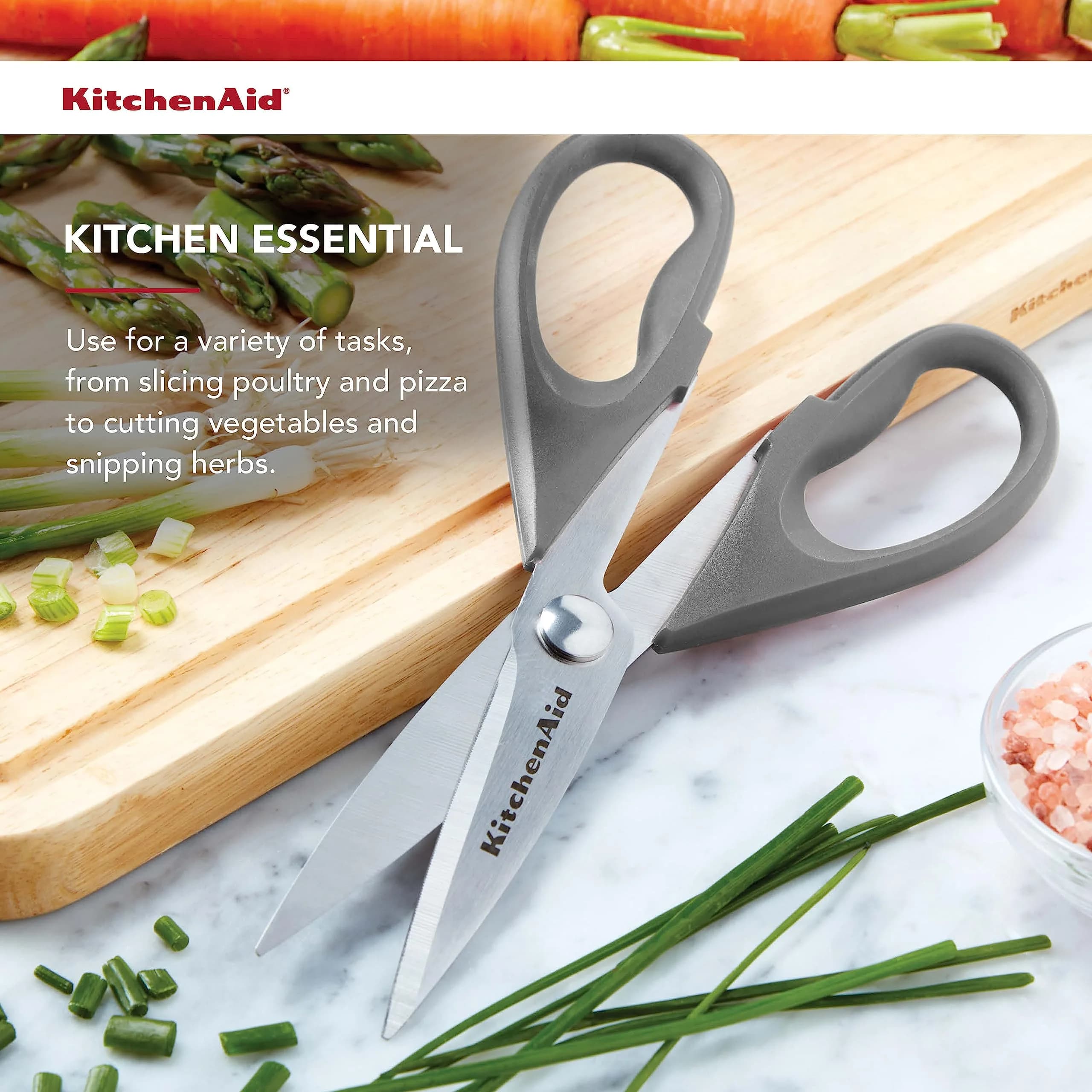 KitchenAid Gray Multipurpose Shear Set with Nutcracker & Bottle Opener, 1-Pack - view 3