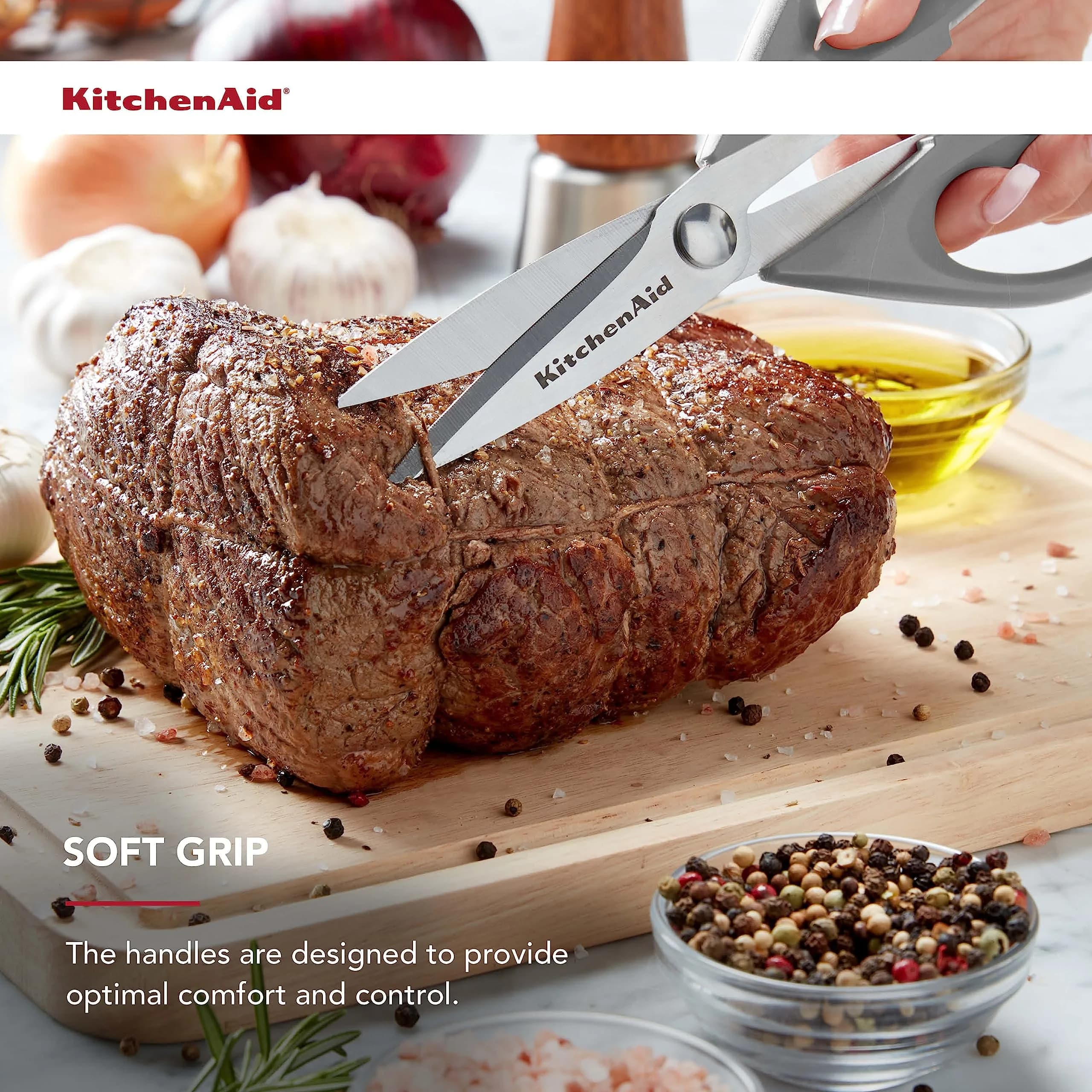 KitchenAid Gray Multipurpose Shear Set with Nutcracker & Bottle Opener, 1-Pack - view 4