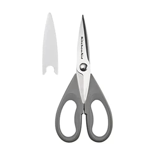 KitchenAid Multipurpose Shear Set with Nutcracker & Bottle Opener, 2-Piece, 31.8 cm (12.63 inches) | Versatile Kitchen & Household Scissors — Gray