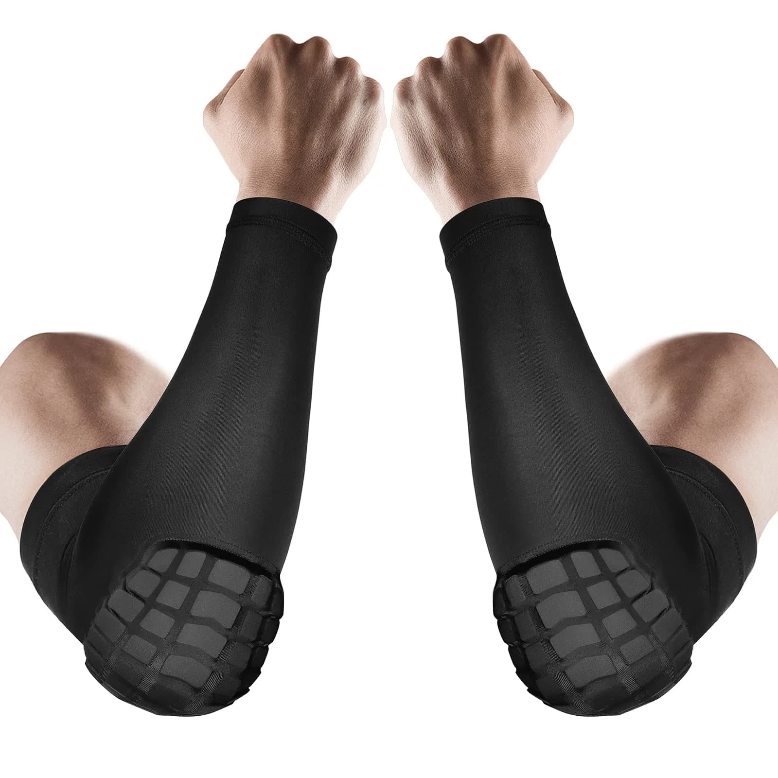 AceList Elbow Pads with Padded Compression Shield Shape for Adults & Youth | Injury Prevention & Support (120 chars)