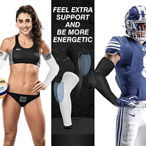 AceList Elbow Pads with Padded Compression Shield Shape for Adults & Youth | Injury Prevention & Support (120 chars) thumbnail 3