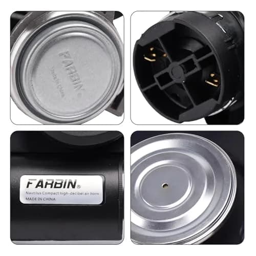 FARBIN 24V Air Horn with Compressor 150dB | Universal Fit for Trucks, Buses, Trains thumbnail 5