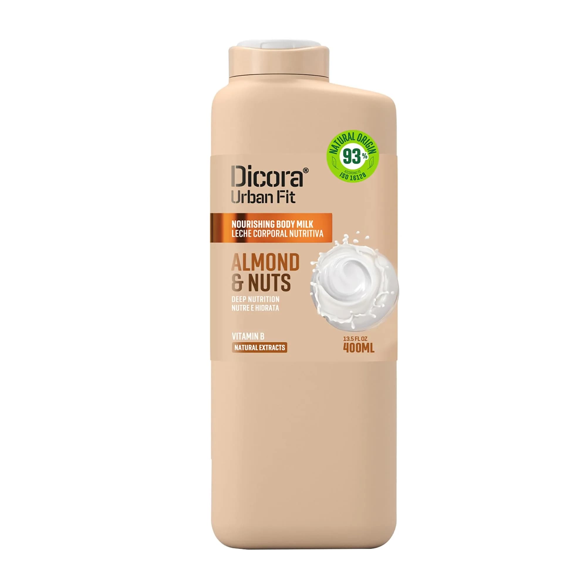 Dicora UrbanFit Nourishing Body Milk 13.5 oz | Natural Moisturizer for Dry Skin — White
