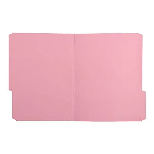 Amazon Basics File Folders for Organization, Letter Size, 1/3 Cut Tab, Pink, 36-Pack | Durable Paper Folders for Everyday Filing thumbnail 3
