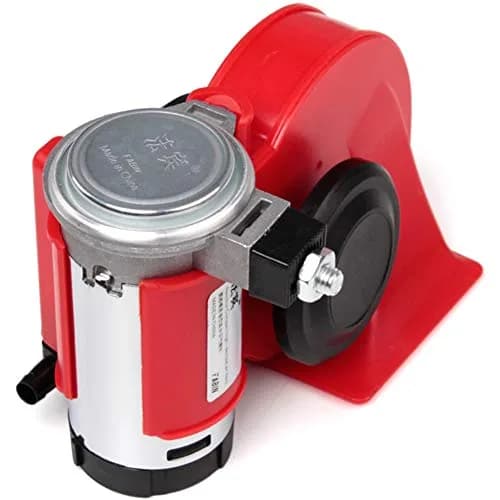 FARBIN 150dB Air Horn with Compressor 12V 1.87 lbs (Red Horn) | Loud Train Horn Kit for Trucks, Cars, Motorcycles thumbnail 7