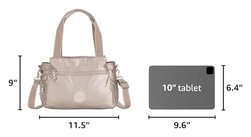 Kipling Elysia Crossbody Bag Lightweight Multi-Compartment Shoulder Bag | Water-Resistant Nylon, 11.5"L x 9"H x 5"D thumbnail 3
