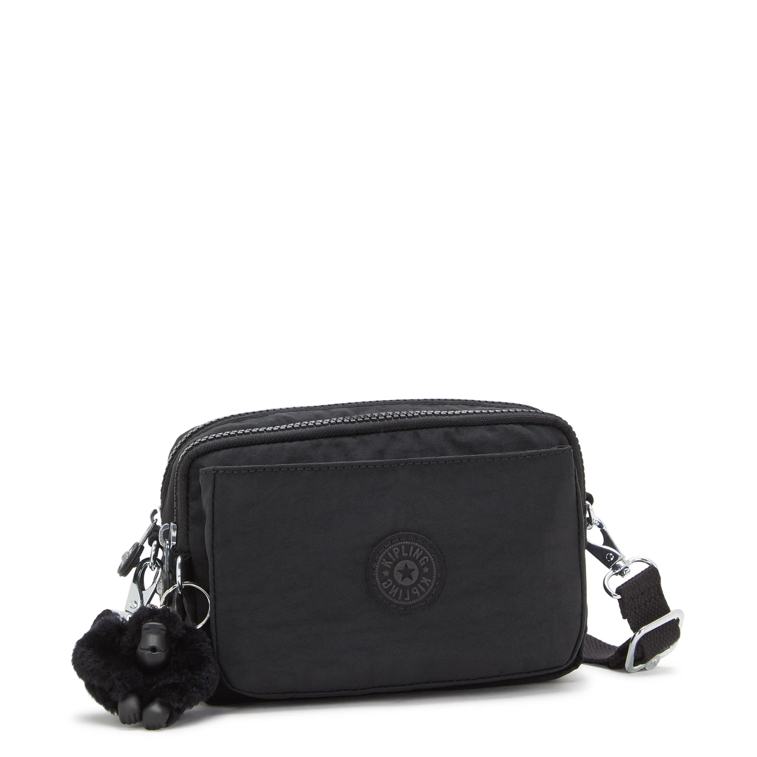 Kipling Women's Abanu Medium Crossbody Bag - Black Noir | Lightweight & Water Resistant - view 4