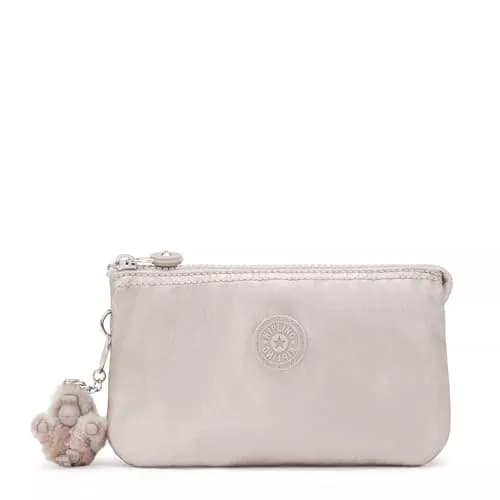 Kipling Women's Creativity Large Pouch Metallic Glow | 19cm (7.25in) x 11cm (4.25in) x 1.25cm (0.5in) thumbnail 1