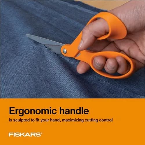 Fiskars Petite Original Orange-Handled Fabric Scissors 7 Inch (17.78 cm) | Precision Cutting for Sewing & Crafts thumbnail 4