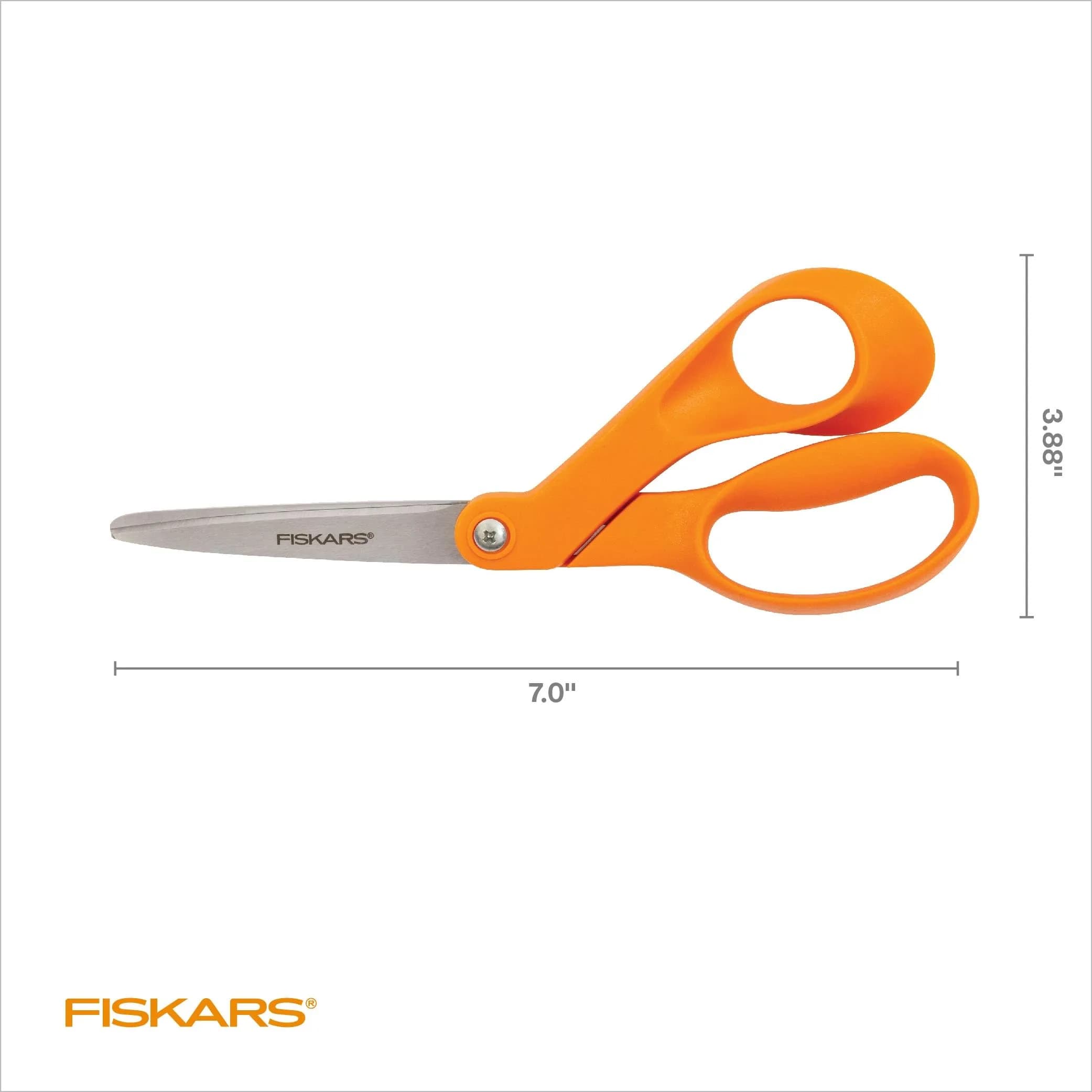 Fiskars Petite Original Orange-Handled Fabric Scissors 7 Inch (17.78 cm) | Precision Cutting for Sewing & Crafts - view 6