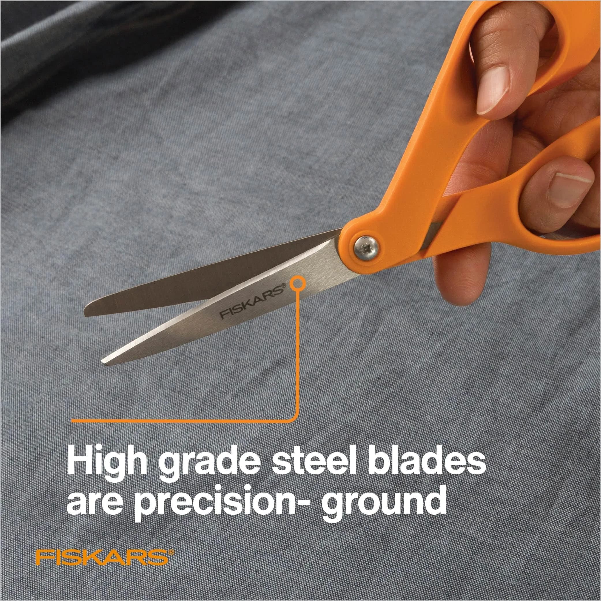 Fiskars Petite Original Orange-Handled Fabric Scissors 7 Inch (17.78 cm) | Precision Cutting for Sewing & Crafts - view 3