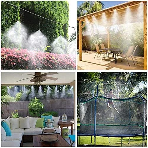 2RZ Misting Cooling System Kit 8M | Outdoor Mist System with Brass Nozzles for Garden & Patio thumbnail 3
