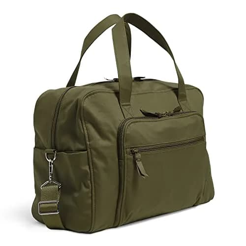 Vera Bradley Cotton Weekender Travel Bag | Sustainable Recycled Cotton, 30L Capacity, Water-Resistant, Adjustable Strap thumbnail 2