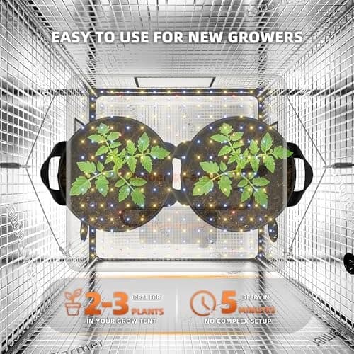 Spider Farmer SF1000 LED Grow Light 100W Dimmable Full Spectrum 250-LEDs | 2.5 PPE 11.8x10.5x2.3 inches thumbnail 6