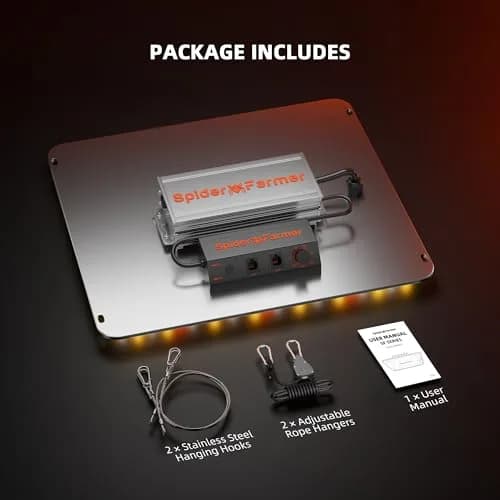 Spider Farmer SF1000 LED Grow Light 100W Dimmable Full Spectrum 250-LEDs | 2.5 PPE 11.8x10.5x2.3 inches thumbnail 8