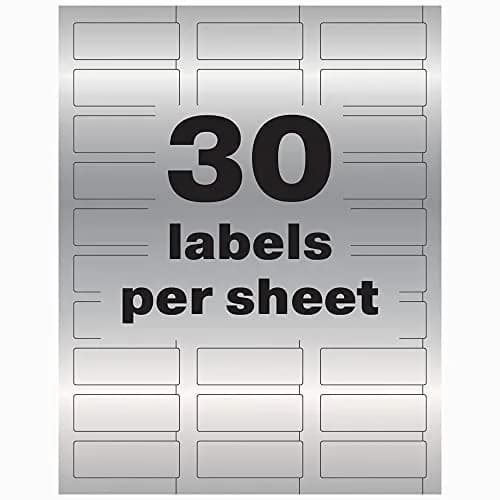 Avery Metallic Asset Tag Labels 3/4" x 2" | 240 Waterproof Labels for Laser Printers thumbnail 6