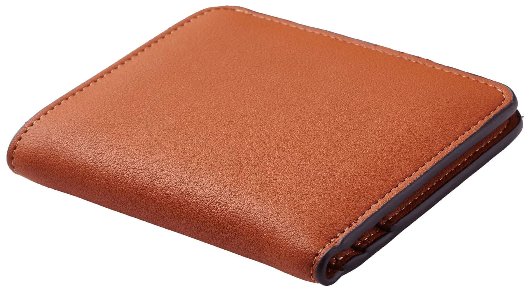 Toughergun Women's Slim Leather Bifold Wallet with RFID Protection - 13 ReNapa Tan - view 3