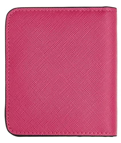 Toughergun CH Rose Red Slim Leather Wallet for Women - Compact RFID Blocking Bifold Mini Purse thumbnail 4