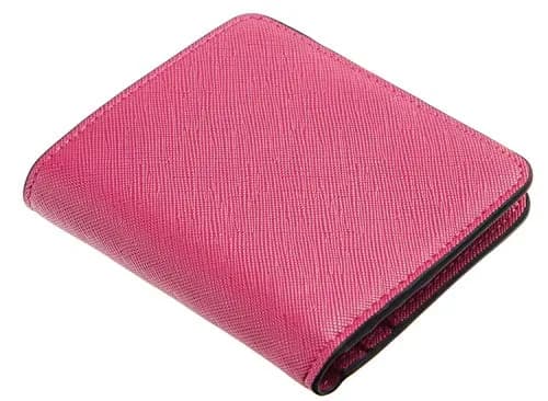 Toughergun CH Rose Red Slim Leather Wallet for Women - Compact RFID Blocking Bifold Mini Purse thumbnail 3