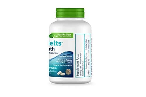 Oracoat XyliMelts Dry Mouth Relief Discs Mild Mint 100 Count | Medication for Dry Mouth Symptoms thumbnail 7