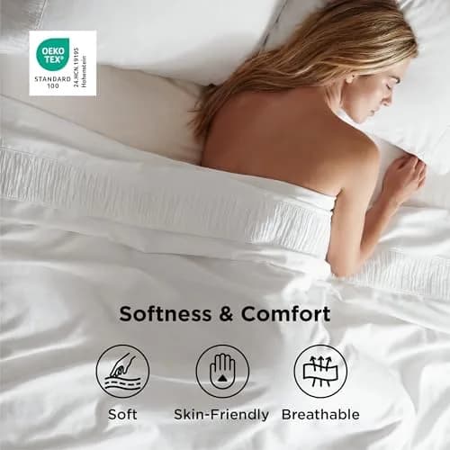 Bedsure King Size Sheets Set - 4 Pieces Soft, Breathable, Cooling Bed Sheet thumbnail 2