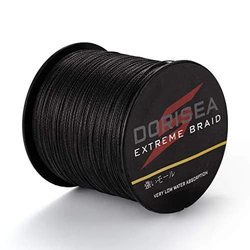 Dorisea Extreme Braid 40lb/0.32mm Black Braided Fishing Line 100m (109 Yards) | Zero Stretch Superline thumbnail 1