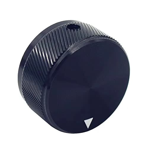mxuteuk Black Aluminum Alloy Potentiometer Control Knob 6mm | Durable, Long-Life Guitar Accessory thumbnail 3