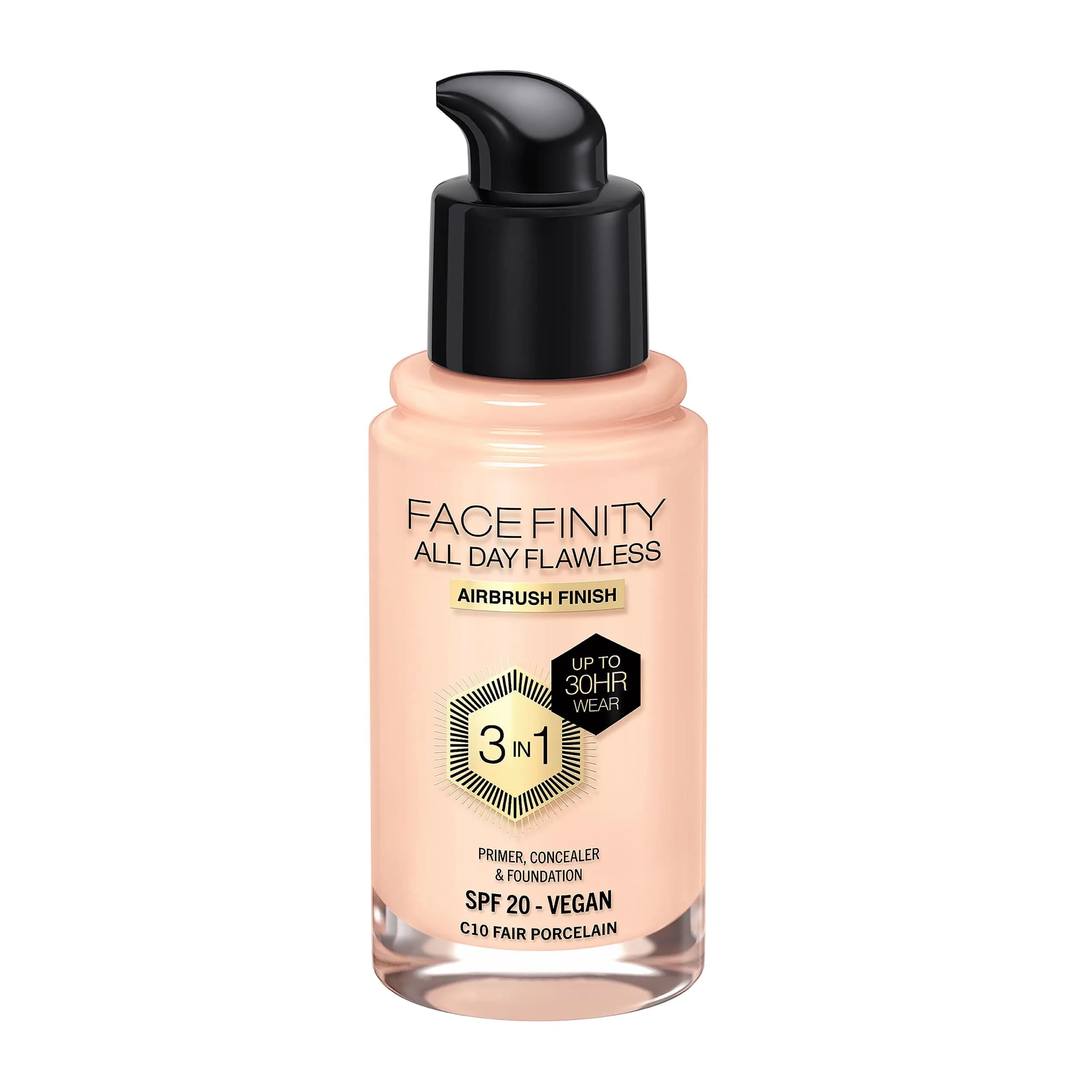 Max Factor Facefinity 3-in-1 SPF 20 Foundation 30 ml | Flawless Matte Finish with SPF Protection