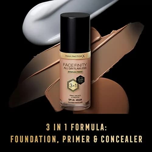 Max Factor Facefinity 3-in-1 SPF 20 Foundation 30 ml | Flawless Matte Finish with SPF Protection thumbnail 5