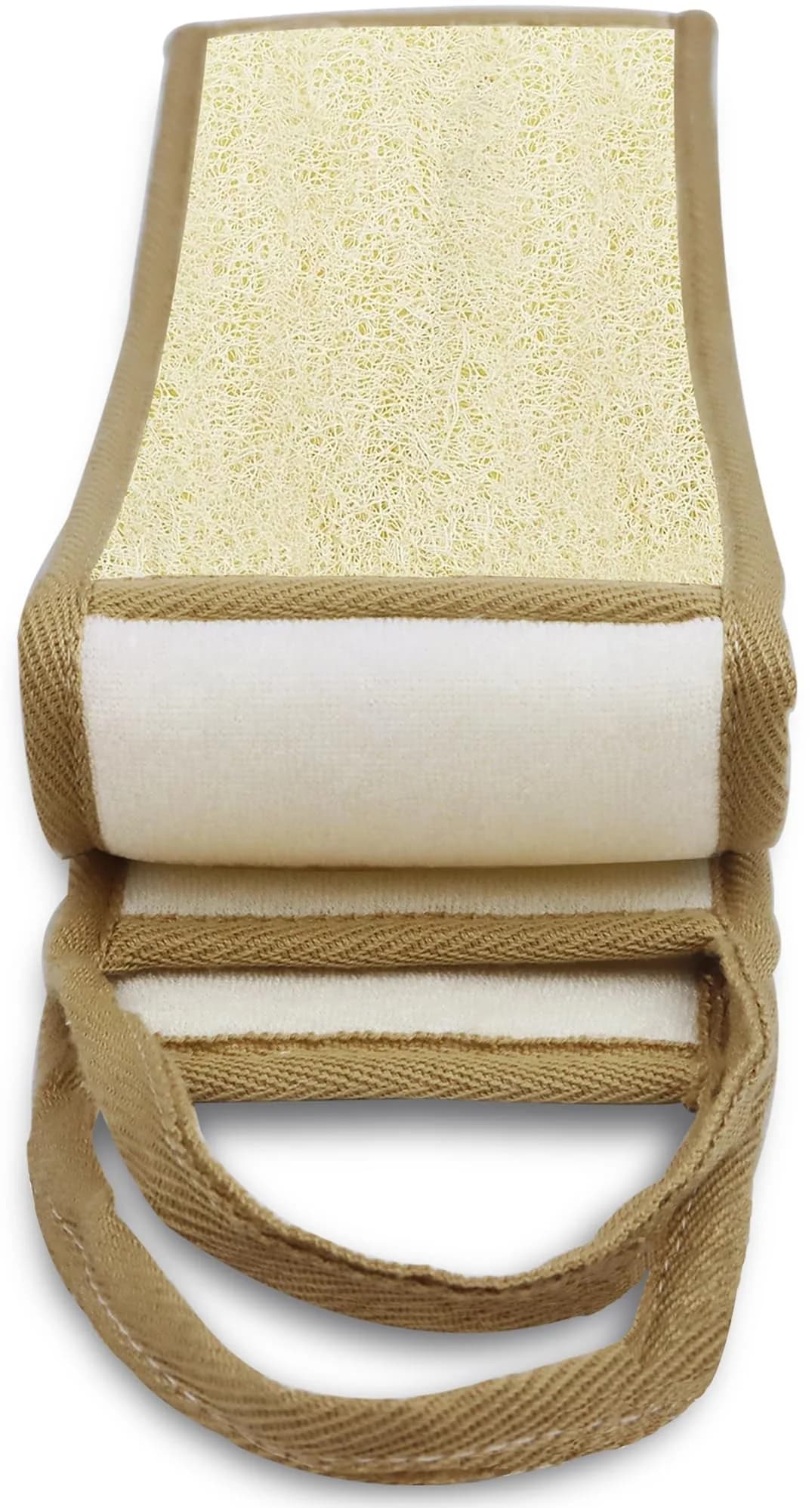 METLUCK 50 Inch Extra Long Natural Exfoliating Loofah Back Scrubber for Shower | Deep Clean & Invigorate Your Skin