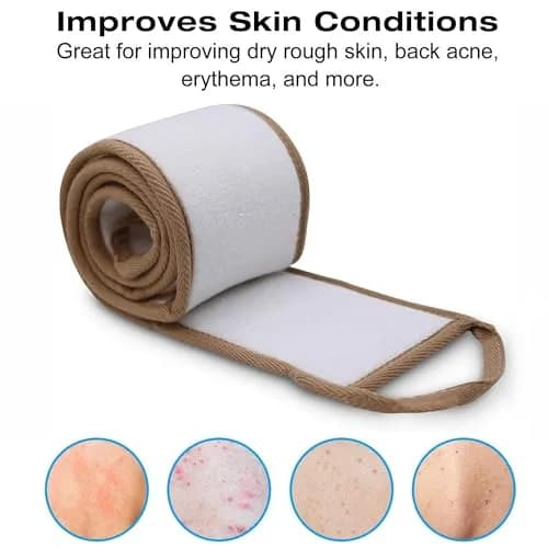 METLUCK 50 Inch Extra Long Natural Exfoliating Loofah Back Scrubber for Shower | Deep Clean & Invigorate Your Skin thumbnail 7