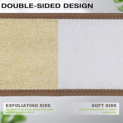 METLUCK 50 Inch Extra Long Natural Exfoliating Loofah Back Scrubber for Shower | Deep Clean & Invigorate Your Skin thumbnail 3