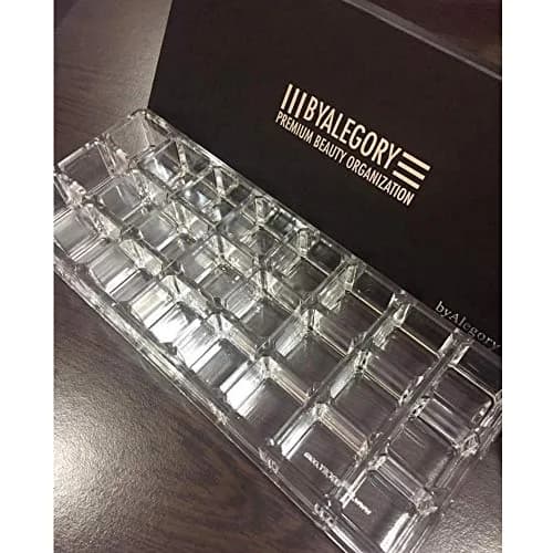 BY ALEGORY Acrylic Lipstick Makeup Organizer 24 Space | Clear Durable Acrylic thumbnail 5