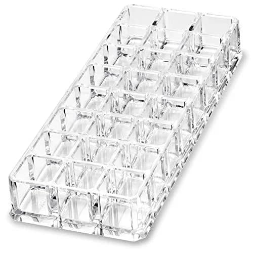 BY ALEGORY Acrylic Lipstick Makeup Organizer 24 Space | Clear Durable Acrylic thumbnail 3