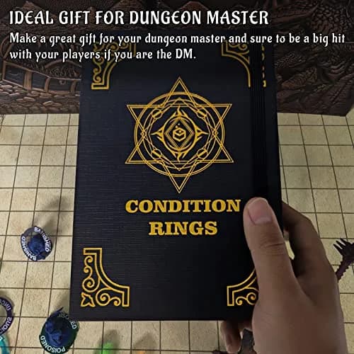 CZYY RPG Condition Rings, 96 Status Effect Markers with Storage Box | D&D 5E Compatible, Fantasy Theme thumbnail 6