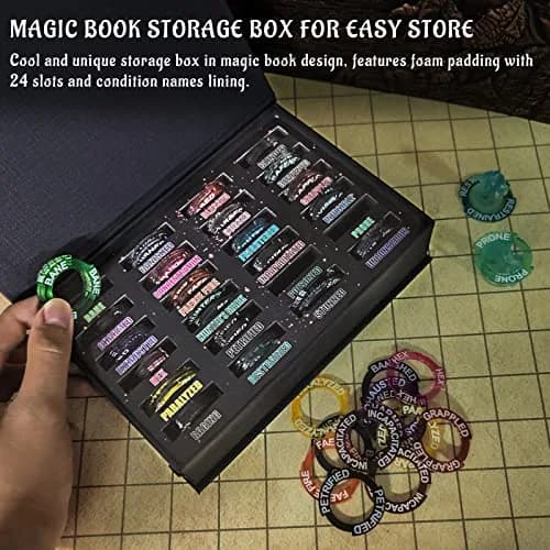 CZYY RPG Condition Rings, 96 Status Effect Markers with Storage Box | D&D 5E Compatible, Fantasy Theme thumbnail 3