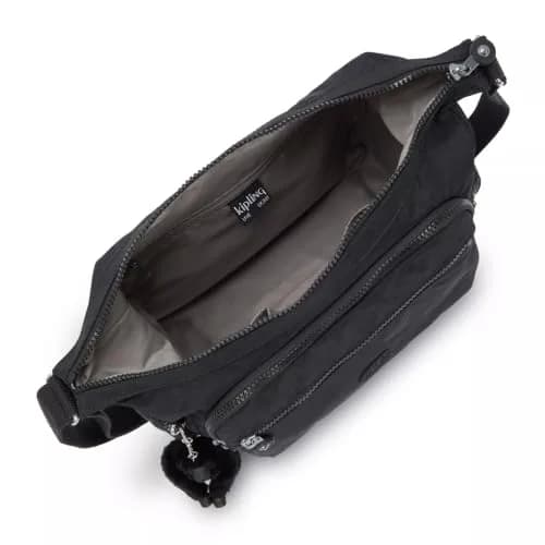 Kipling Women's Gabbie Crossbody Bag Black Noir 35.56cm (14"L) x 29.85cm (11.75"H) x 18.42cm (7.25"D) | Lightweight Everyday Purse with 7 Pockets thumbnail 5