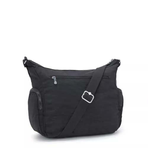 Kipling Women's Gabbie Crossbody Bag Black Noir 35.56cm (14"L) x 29.85cm (11.75"H) x 18.42cm (7.25"D) | Lightweight Everyday Purse with 7 Pockets thumbnail 2