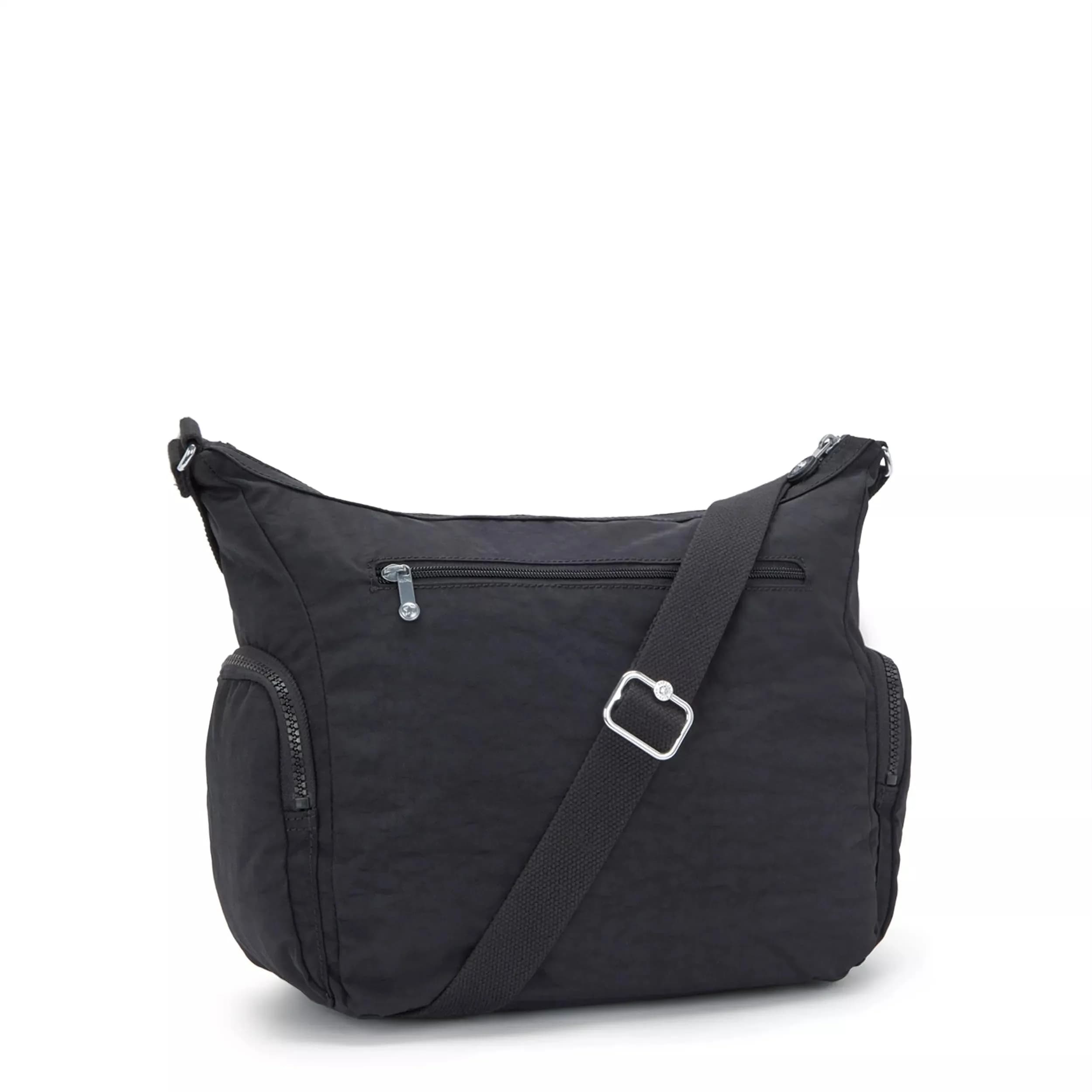 Kipling Women's Gabbie Crossbody Bag Black Noir 35.56cm (14"L) x 29.85cm (11.75"H) x 18.42cm (7.25"D) | Lightweight Everyday Purse with 7 Pockets - view 2